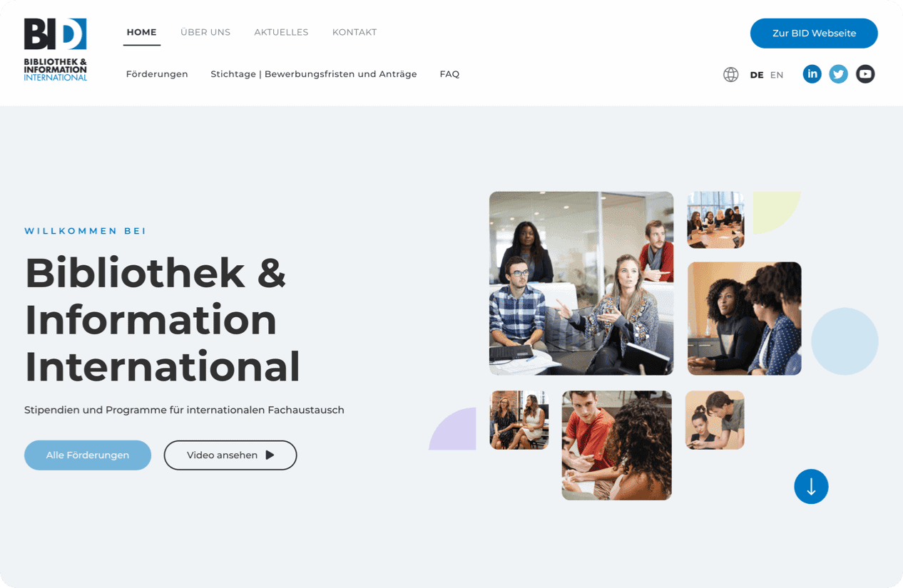 BII International Website Relaunch mit BxW